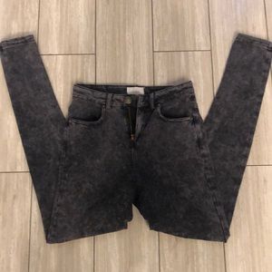 Subdued acid wash high waisted jeggings size XS